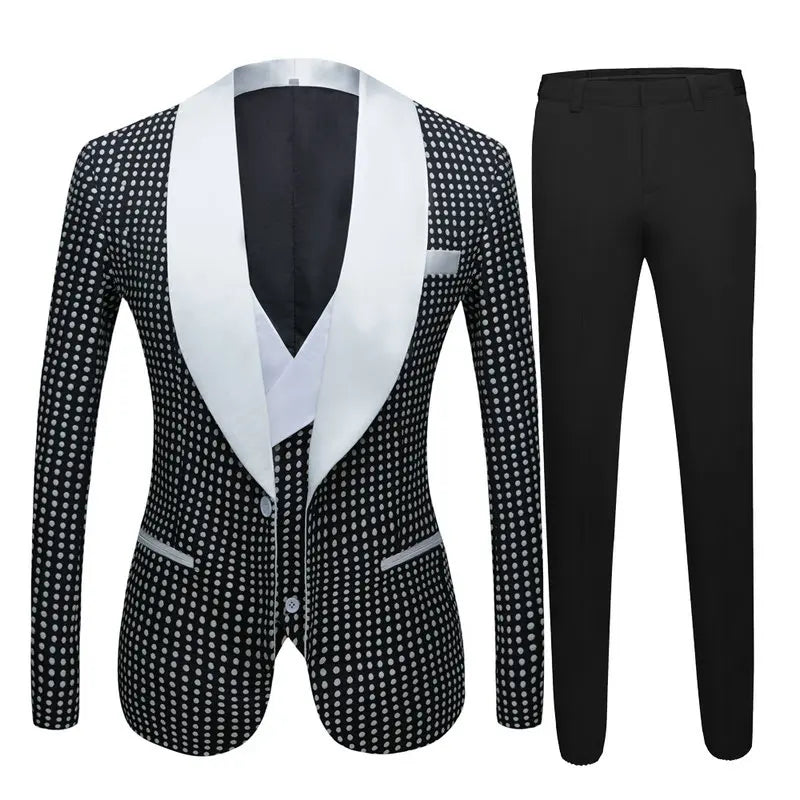 Tailor Made Red Men Wedding Suits Slim Fit Groom Prom Party Blazer Male Tuxedo Jacket+Pants+Vest Costume Marriage Homme Terno