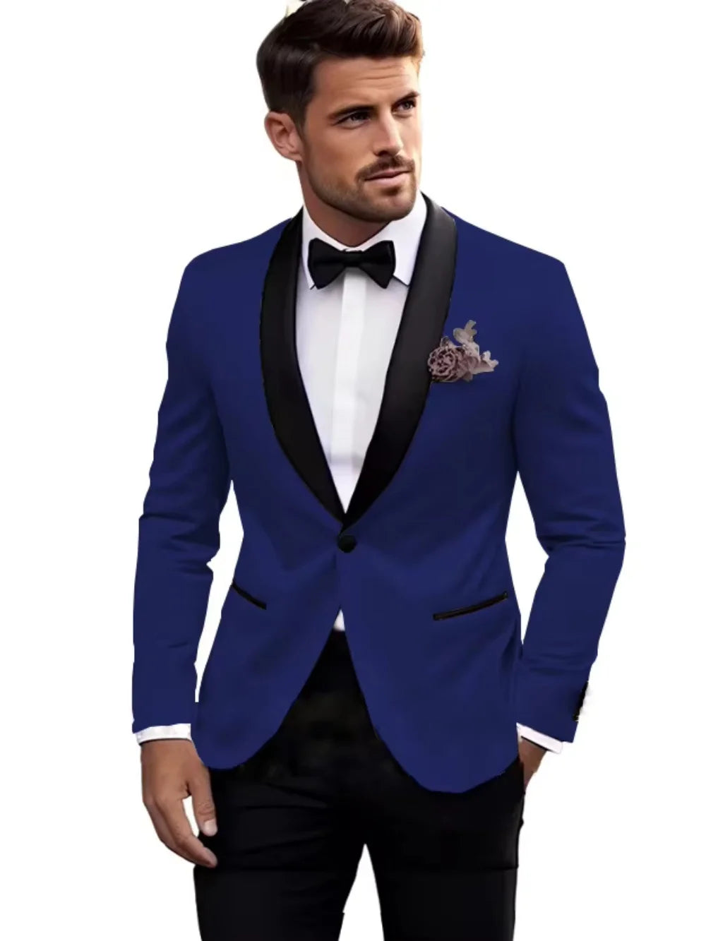 Premium Handsome Men's Suits 2 Pieces Jacket Pants Wedding Groom Sets Classy High Quality Suit Set For Man Business Outfit