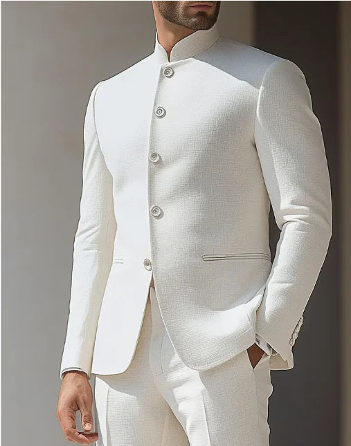 solid-stand-collar-button-long-sleeve-jacket