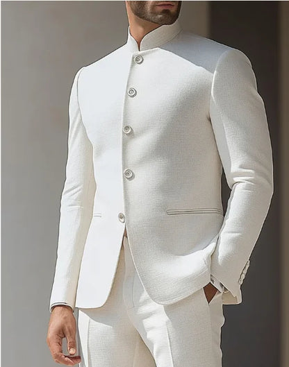 solid-stand-collar-button-long-sleeve-jacket