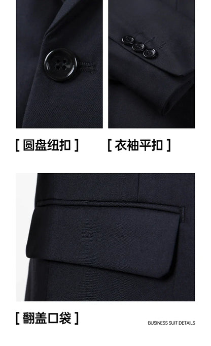 Men's Slim Fit Suit Set Blazer and Pants for Business Casual Wedding and Formal Occasions