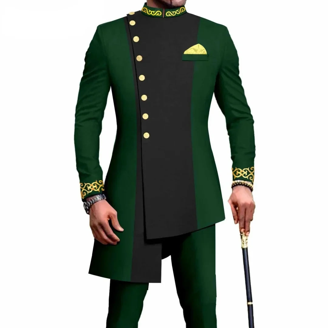Double Breasted Suits For Men Luxury Formal Prom Party Wedding Costume Hombres Peaked Lapel Jacket Pants Two Piece Masculinos