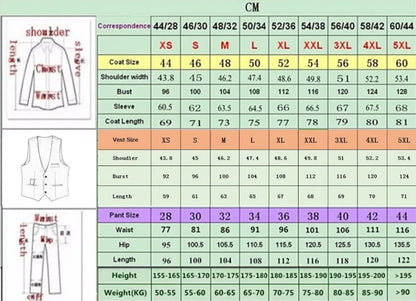 New Groom Wear Prom Dress Evening Dress Business Suits Party Suits costume homme mariage Three Pieces(Jacket+Vest+Pants)