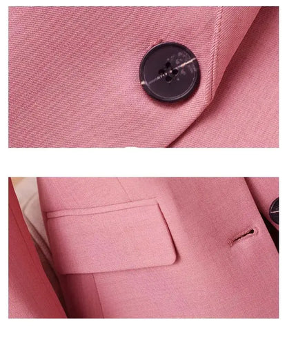 2024 New Suit Coat Women's Korean Style Slim Single Breasted Blazers Office Female Temperament Blazers Jacket Outwear Tops