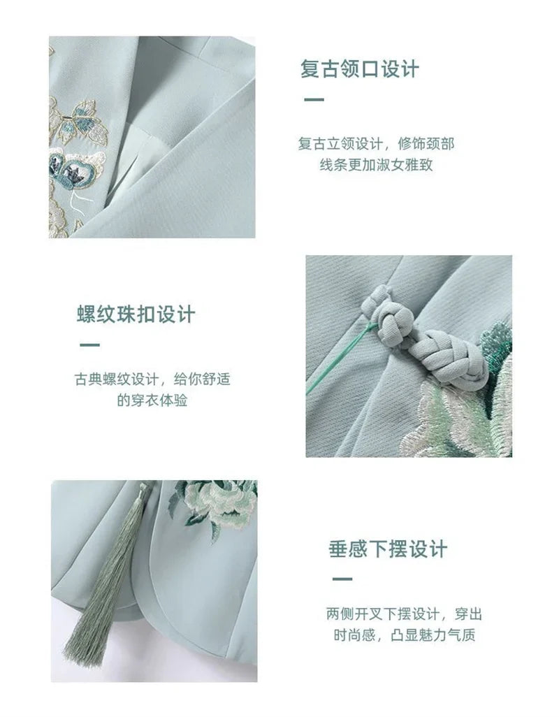 2025 New Spring Chinese National Style Elegant Women Vest Heavy Industry Embroidery Sleeveless Jacket Cardigan Female Waistcoat