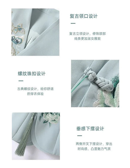 2025 New Spring Chinese National Style Elegant Women Vest Heavy Industry Embroidery Sleeveless Jacket Cardigan Female Waistcoat
