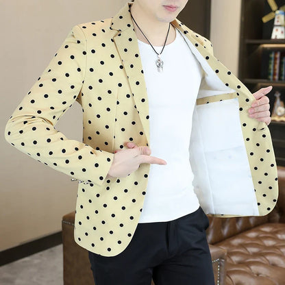 Blazer Men's Fashion Business Gentleman Groom Professional Gentleman Form-fitting Versatile Casual Formal Wear High-end Blazer