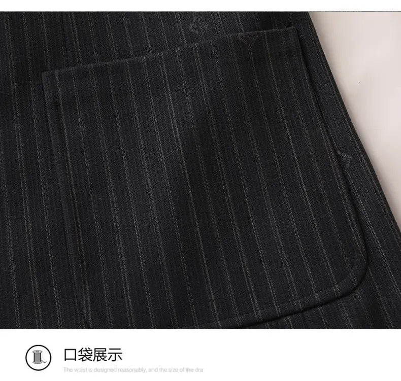 Men's Smart Casual Blazer – Single Breasted Polyester Jacket for Middle-Aged Men – Spring Autumn