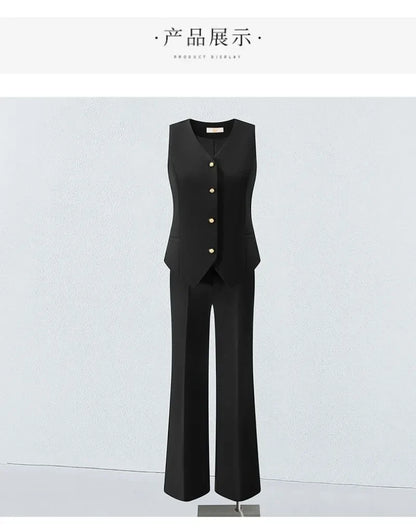 Women's Suits Vest 2026 New Spring Summer Temperament Slim Retro Thin Waistcoat Black Short Sleeveless Blazers Coat And Tops