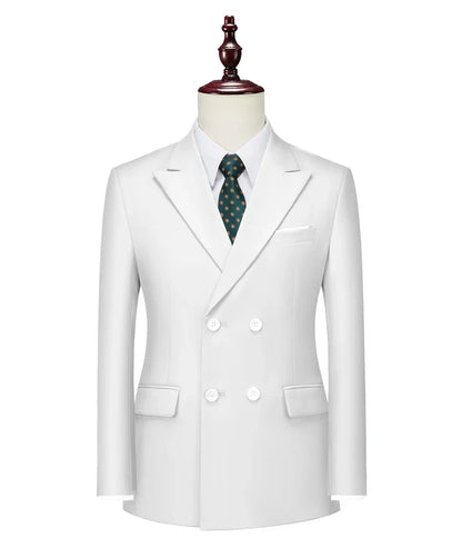 Male Blazer Men's Fashion Business Handsome British Style Casual Slim Solid Color Wedding Work Four Season Style Blazers M-6XL
