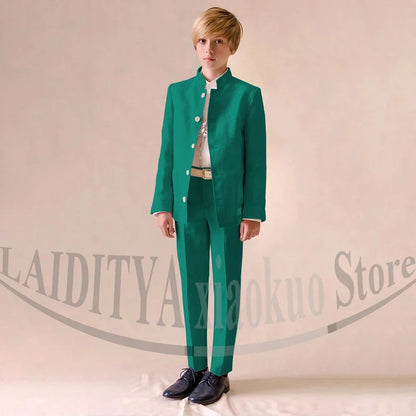 Chic Linen Boy Suits Fashion Stand Collar Single Breasted Blazer with Pants Formal Wedding Tuxedo Daily Casual Kids Clothes