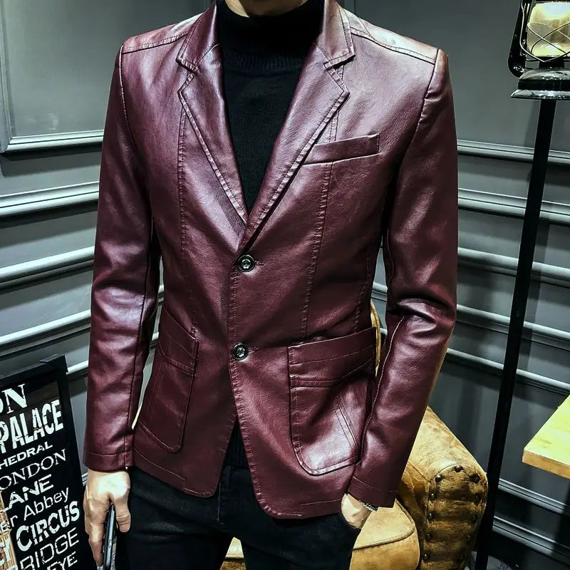 Spring Autumn Thin Man Suits and Blazers Vintage Fashionable Jacket for Men Simple Breasted Luxury Designer Classic New in Coats