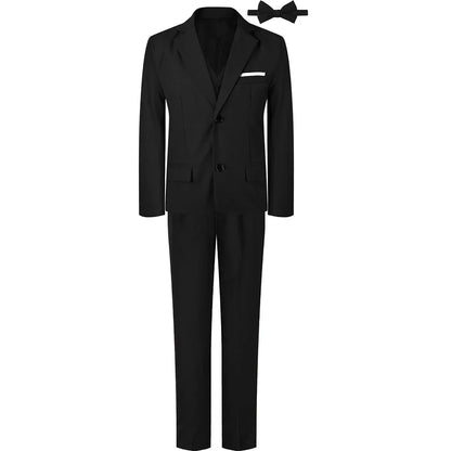 Kids Clothes Boys Suit Wedding Formal Outfit Set Children Easter Church Gentleman Ring Bearer Perform Tuxedo Teenagers Blazer