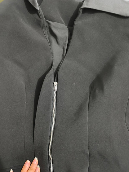 Women Elegant Fashion Blazer Belted Slim Fit V-neck Long Sleeves Office Lady Temperament High-end Jacket New Spring HK20000