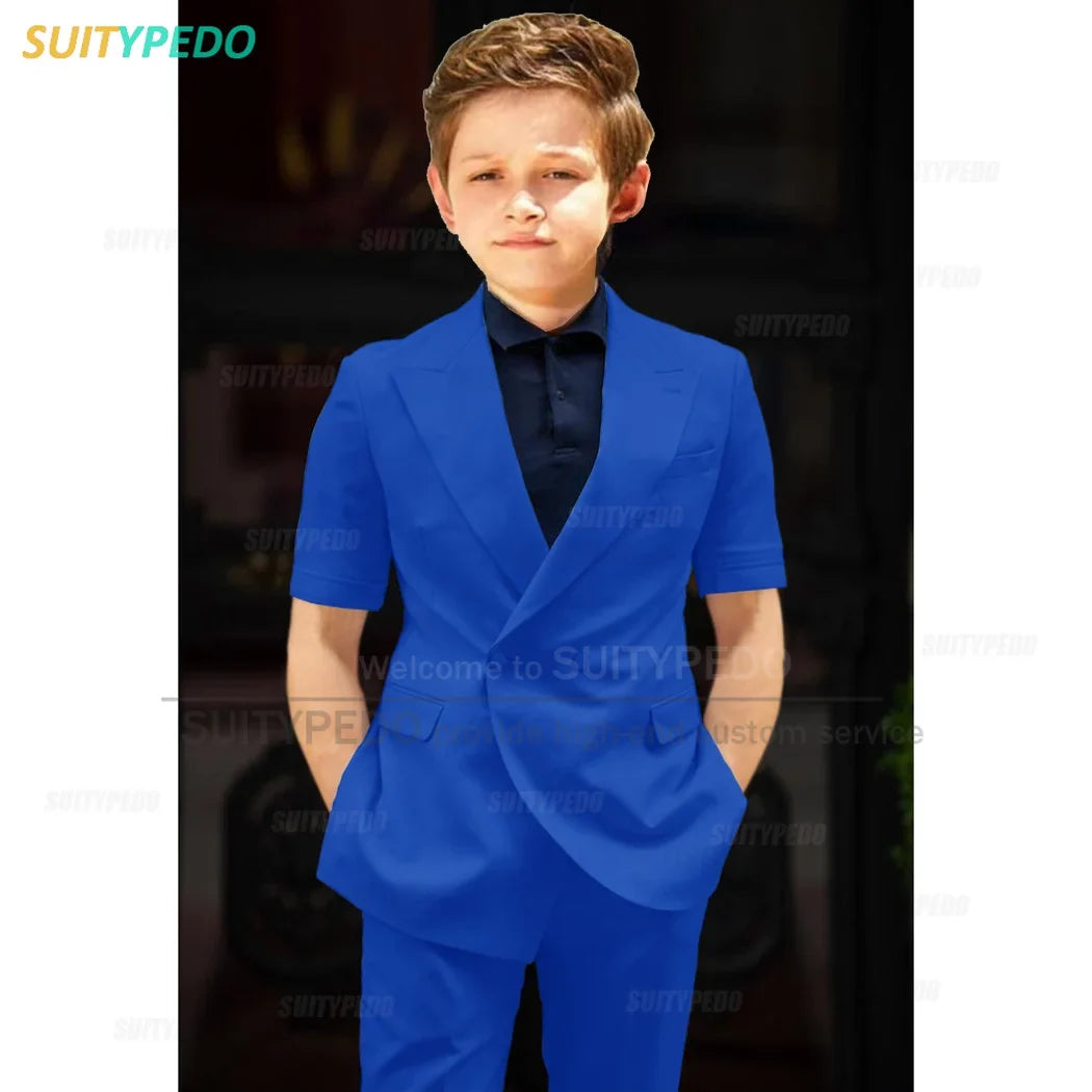 Big Boys Suit Graduation Ceremony Formal Outfits Birthday Party Newest Full Children's Set Homecoming Custom Fashion Costumes