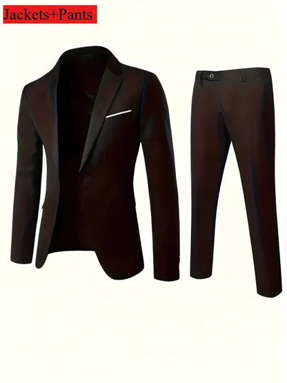 New Beige Suit Men Business Tuxedos Formal 3/2/1 Piece Dress Single Breasted Groom Groomsman Prom Wedding Party