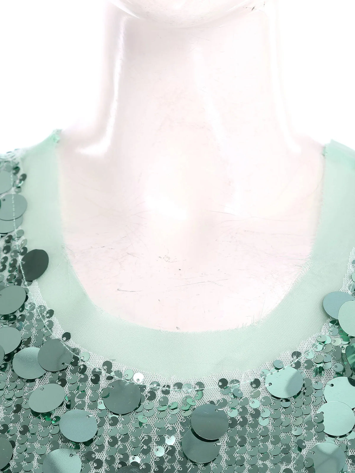 Women's Sleeveless Top Sequins Loose Vest Disco Costume Tank Top Nightclub Fashion Streetwear Shiny Clubwear Rave Party Outfit