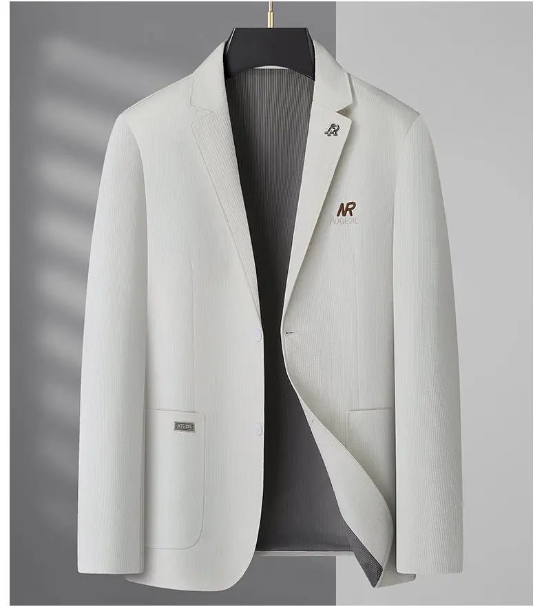 Blazer Men's Fashion Business Outdoor Travel Youth Campus Wedding Versatile Host Shaping Casual Korean Style Thin Style Blazer