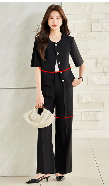 Fashionable Professional Women's Clothing, Two-Piece Blazer+Pants, Exquisite Elegant, 2026 Spring/Summer New Collection