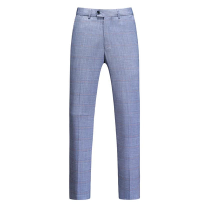 High-end Wedding Suit Autumn (Suit + Vest + Trousers) Men's Fashion All Match Handsome Trend Slim Dress Striped Three-piece Set