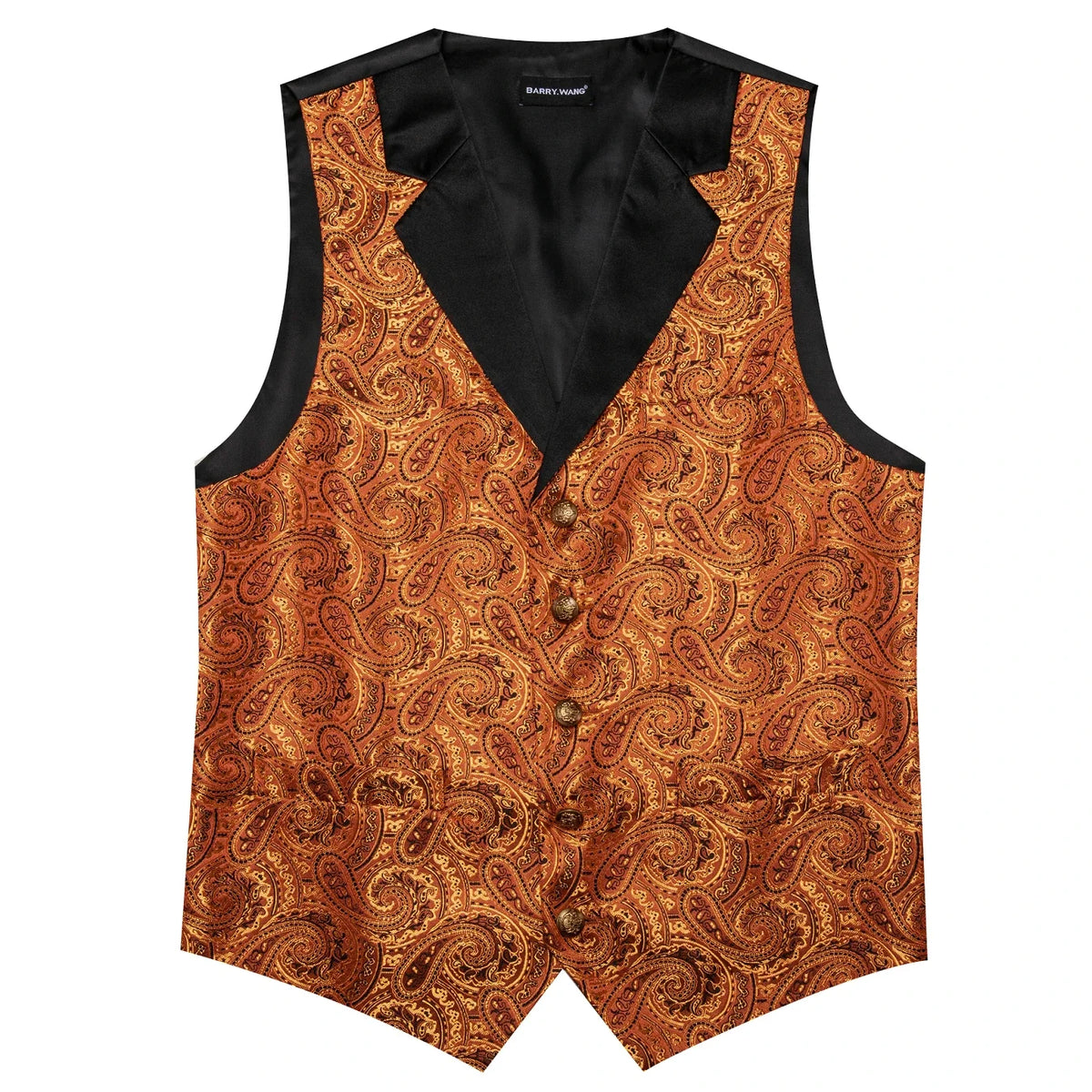Men's Jacquard Paisley Vest Notched Lapel 3-Piece Set for Weddings & Formal Events – Purple