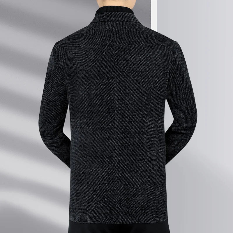 Blazer Men's Business Gentleman Wedding Fashionable Solid Color Best Man, Slimming and Casual Middle-aged and Elderly Blazer