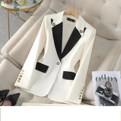 Fashion Red Black Beige Women Pant Suit 2 Piece Set Office Ladies Female Business Work Wear Formal Blazer Jacket And Trouser