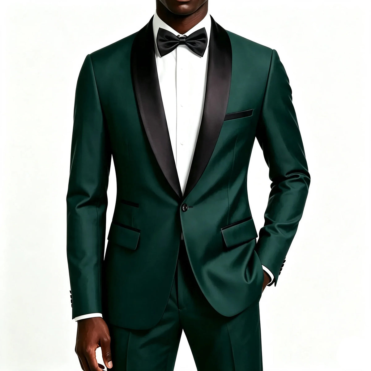 Men's 2 Pieces Suit Set, Slim Fit Tuxedo Suit for Wedding Groom, Business, Dinner Party, Prom, Banquet Occasions