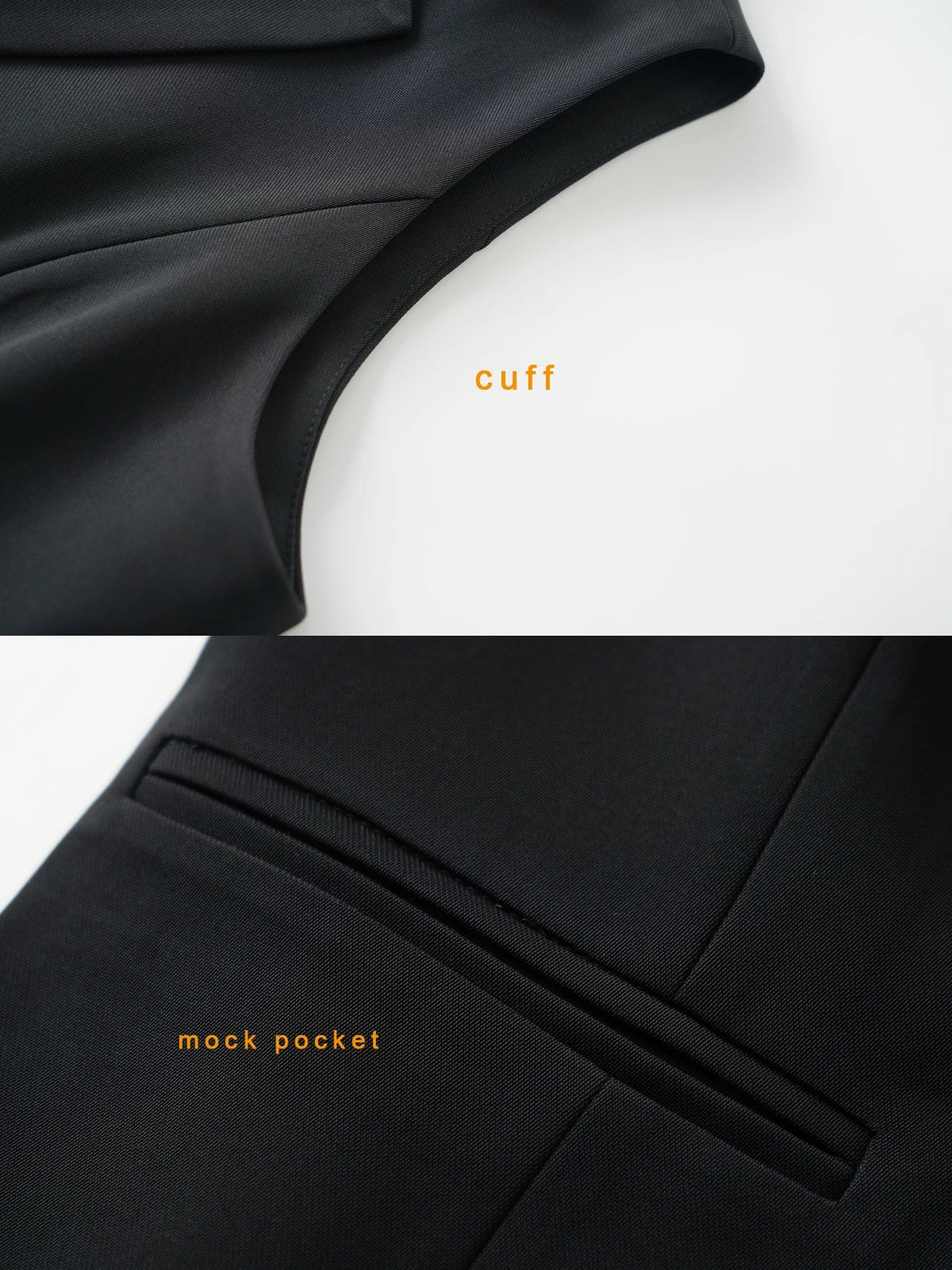 Black Sleeveless Suit Vest for Women, Short Single-Breasted Workplace Elegant, Slim and Versatile Vest Top, Spring & Fall Style