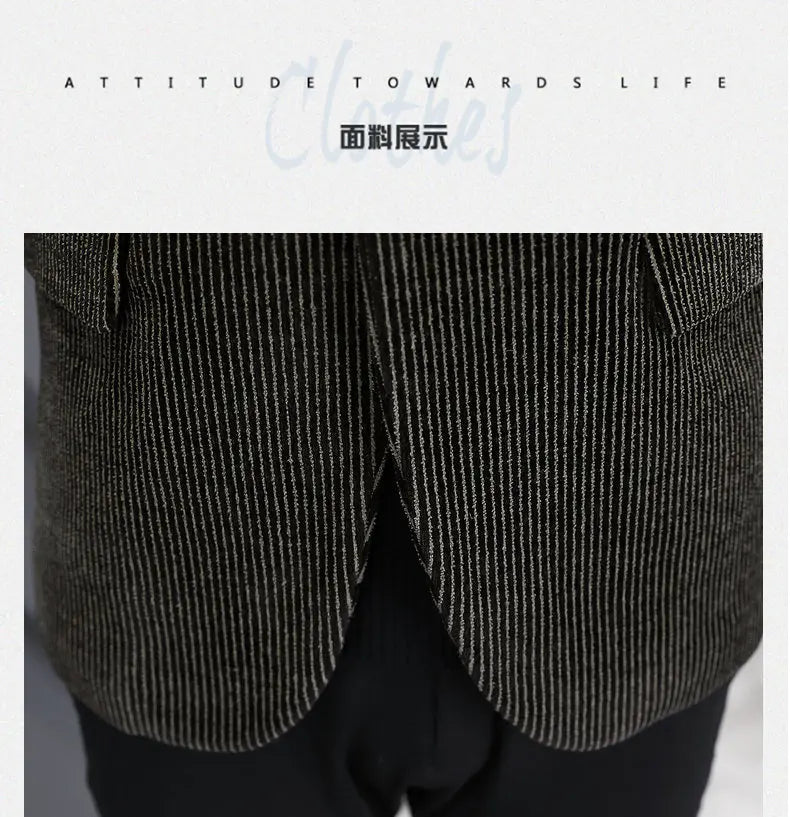 Blazer Autumn and Winter Men Fashionable Outdoor Wedding Slimming Business Casual Korean Version Golden Mink Velvet Girl Blazer
