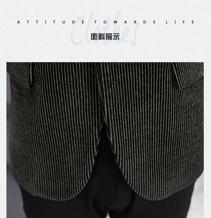 Blazer Autumn and Winter Men Fashionable Outdoor Wedding Slimming Business Casual Korean Version Golden Mink Velvet Girl Blazer