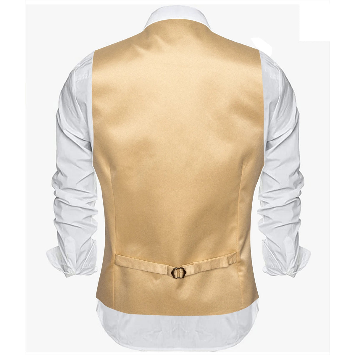 Men's Satin Vest Slim Fit Single-Breasted Waistcoat for Weddings and Formal Occasions
