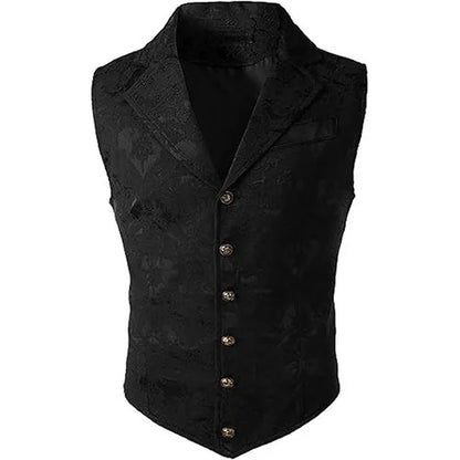 Men's Suit Vest – Floral Jacquard Waistcoat for Weddings & Formal Occasions