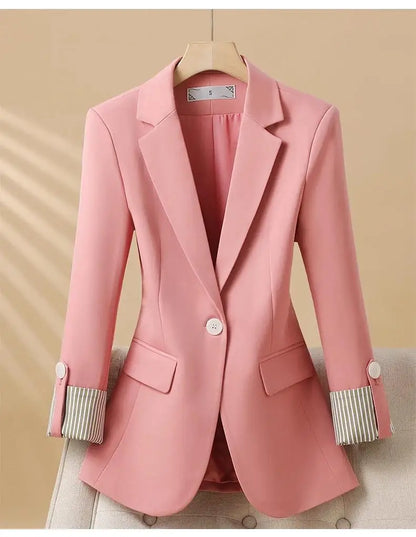 Autumn Winter Outerwears Blazer Woman New In Coats Chaquetas Mujer Casaco Feminino Large Size Office Casual Blazers Jackets Tops