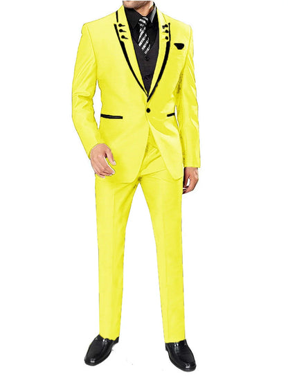 Men's 3 Pieces Suits Wedding Suits One Button Groom Tuxedos Men Leisure Boutique Business Wedding Suit Jacket Pants Vest