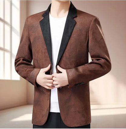 Blazer Men Fashionable Business Outdoor Travel Youth Campus Wedding Versatile Gentleman Host Slim-fit Casual Korean Style Blazer