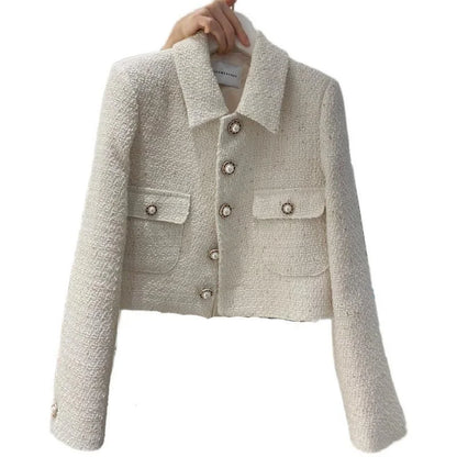 Fashionable Short Tailored Jacket Women's Loose Fit Perfume Style Korean Version Spring Autumn New Popular West Suit Top