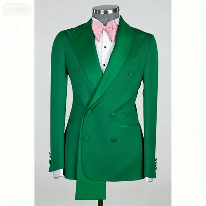 2-Piece Jacket+Pant Men's Tuxedo with Spacious Lapel for Wedding Banquet Party Formal Men's Clothing Custom-Made