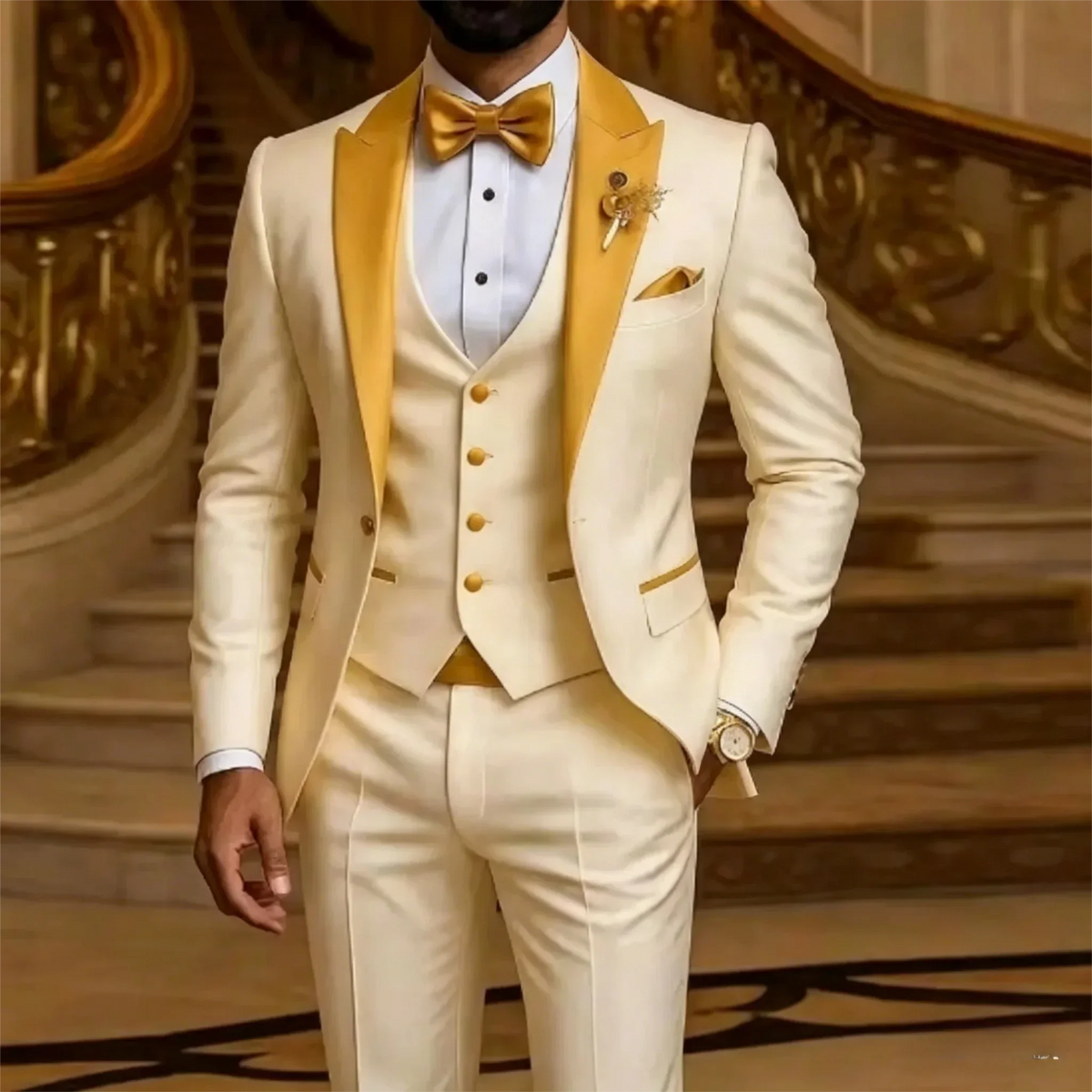 White And Mint Green Men Suit Formal Occasion Groom Groomsman Wedding Party Prom Male Tuxedos 3 Piece Set Blazer+Vest+pant
