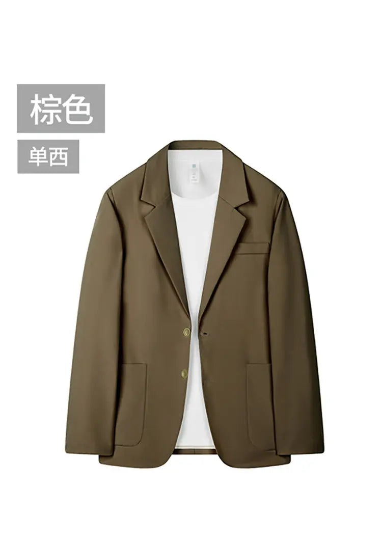 Men's spring and autumn Korean-style business versatile suit jacket, Hong Kong-style Instagram cool casual suit jacket, large si