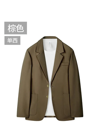 Men's spring and autumn Korean-style business versatile suit jacket, Hong Kong-style Instagram cool casual suit jacket, large si