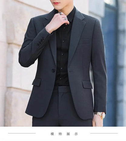 Blazer: Outdoor Men Fashion Gentleman Stylish and Versatile Trendy Casual Best for Best Man Formal Workwear Professional Blazer