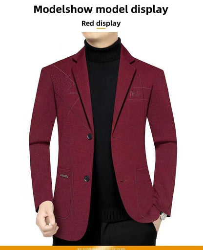 Blazer Men's Fashion Outdoor Travel Camping Youth Wedding Versatile Host School Uniform Slim Fit Casual Korean Version Blazer