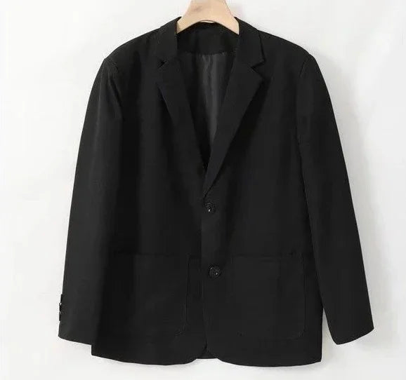 Men's Oversized Blazer Smart Casual Single Breasted Jacket for Business and Daily Wear