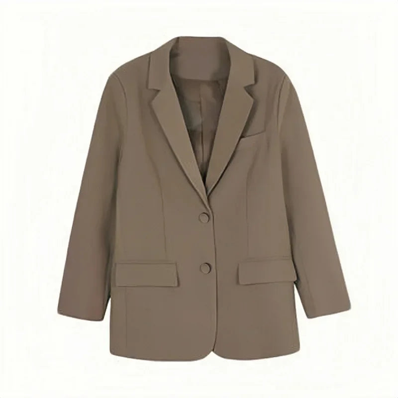 Women's Slim Fit Long Sleeve Blazer Elegant Office Blazer Casual Korean Fashion Street Trend Spring Autumn New