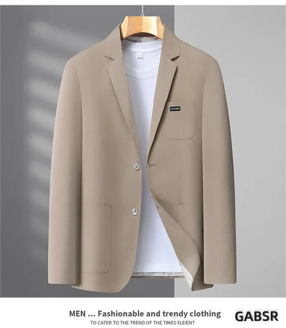 2026 Spring/Summer New High-End Suit Jacket Men's Lightweight Soft and Breathable Fashion Business Casual Jacket Top