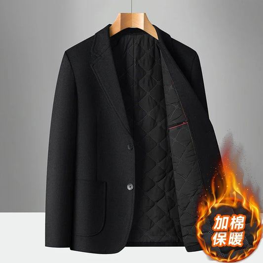 Blazer, 30% Wool, Outdoor Men's Fashionable Business Travel Wedding Gentleman Trend Leader Casual Korean Style Slim-fit Blazer