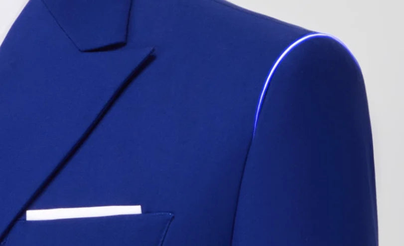 Men's 2024 Business Casual Wedding Suit Black Two-Piece Set with Waistcoat And Trousers Fashionable And Handsome Trend