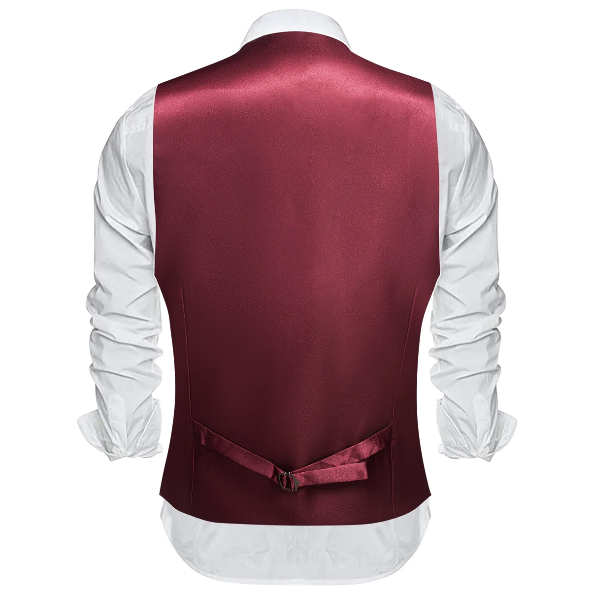 Men's Satin Vest Slim Fit Single-Breasted Waistcoat for Weddings and Formal Occasions