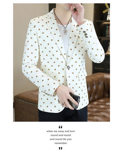 Blazer Men's Fashion Business Gentleman Groom Professional Gentleman Form-fitting Versatile Casual Formal Wear High-end Blazer